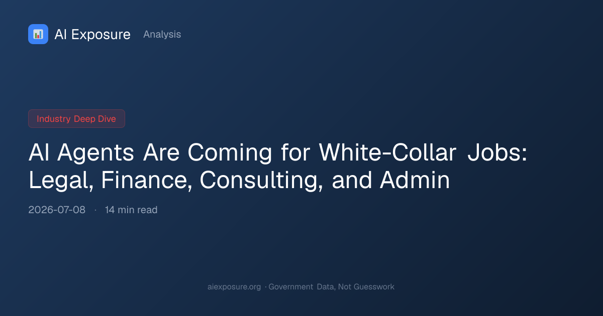 AI Agents Are Coming for White-Collar Jobs: Legal, Finance, Consulting ...